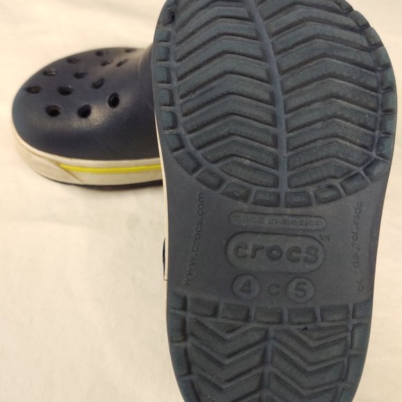 Toddler Baby Crocs Sandals 4 / 5 Blue White - Picture 3 of 6